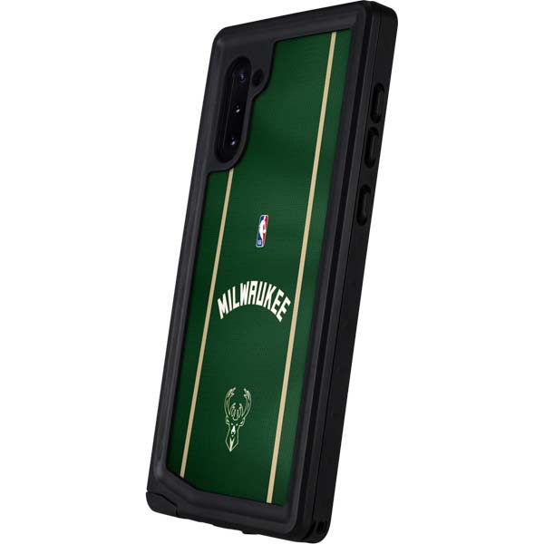 NBA Milwaukee Bucks Jersey Galaxy Note 10 Waterproof Case