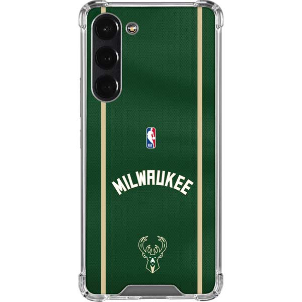 NBA Milwaukee Bucks Jersey Galaxy S23 Plus Clear Case