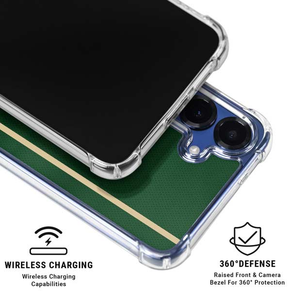 NBA Milwaukee Bucks Jersey Galaxy S25 Plus Clear Case