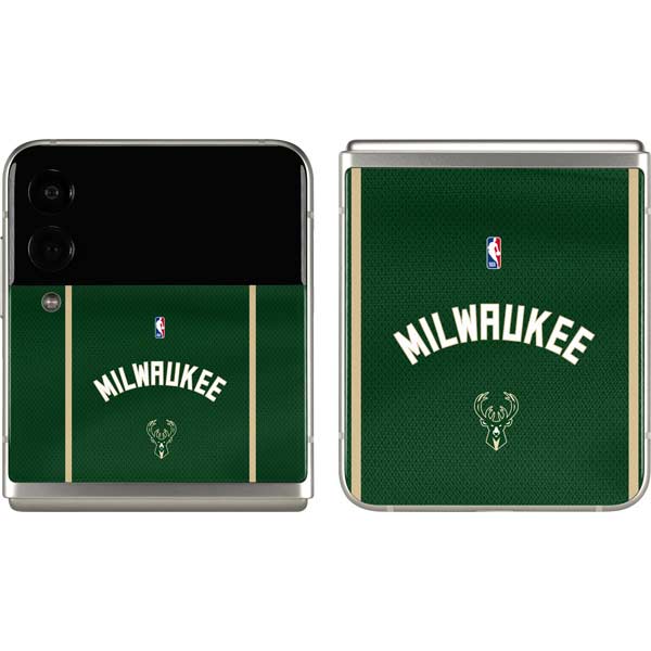 NBA Milwaukee Bucks Jersey Galaxy Z Flip3 5G Skin