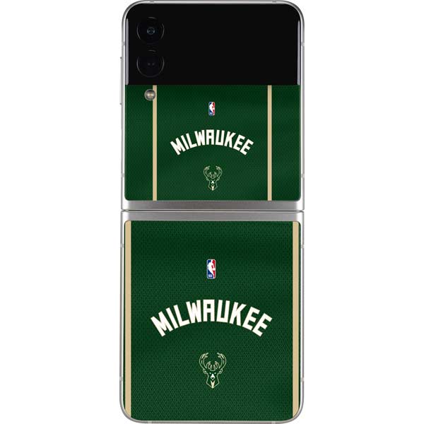 NBA Milwaukee Bucks Jersey Galaxy Z Flip3 5G Skin