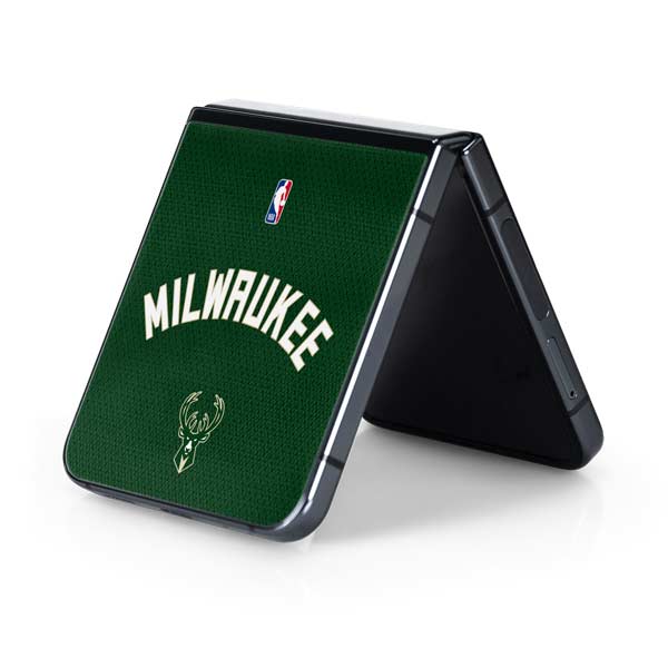 NBA Milwaukee Bucks Jersey Galaxy Z Flip5 5G Skin
