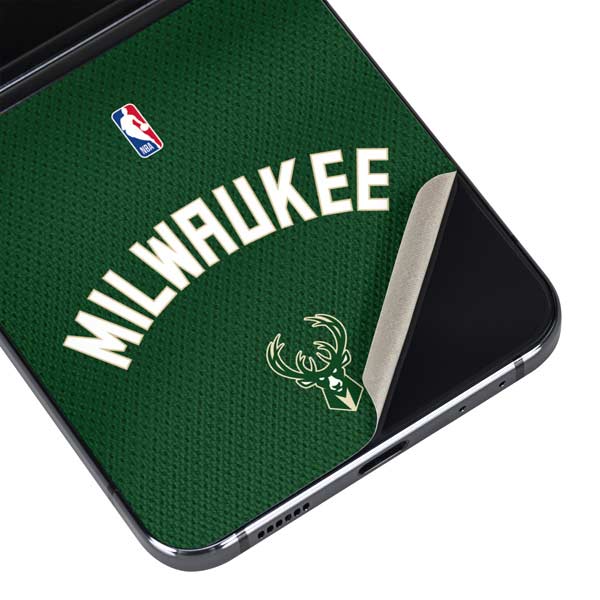 NBA Milwaukee Bucks Jersey Galaxy Z Flip5 5G Skin