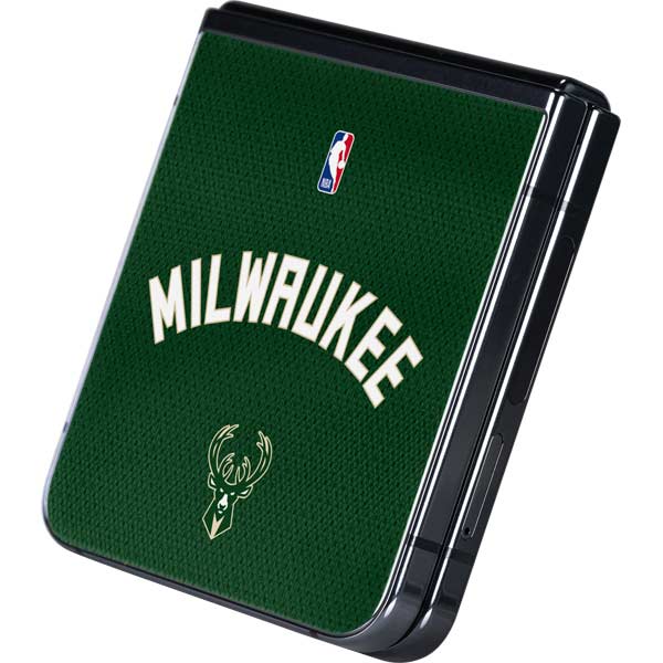 NBA Milwaukee Bucks Jersey Galaxy Z Flip5 5G Skin
