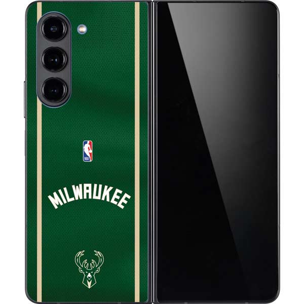 NBA Milwaukee Bucks Jersey Galaxy Z Fold5 5G Skin