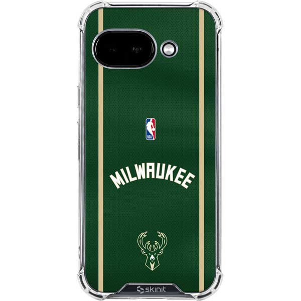 NBA Milwaukee Bucks Jersey Google Pixel 9a Clear Case