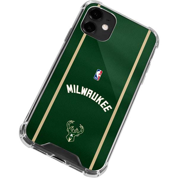 NBA Milwaukee Bucks Jersey iPhone 12 Clear Case