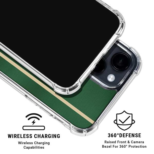 NBA Milwaukee Bucks Jersey iPhone 14 Clear Case