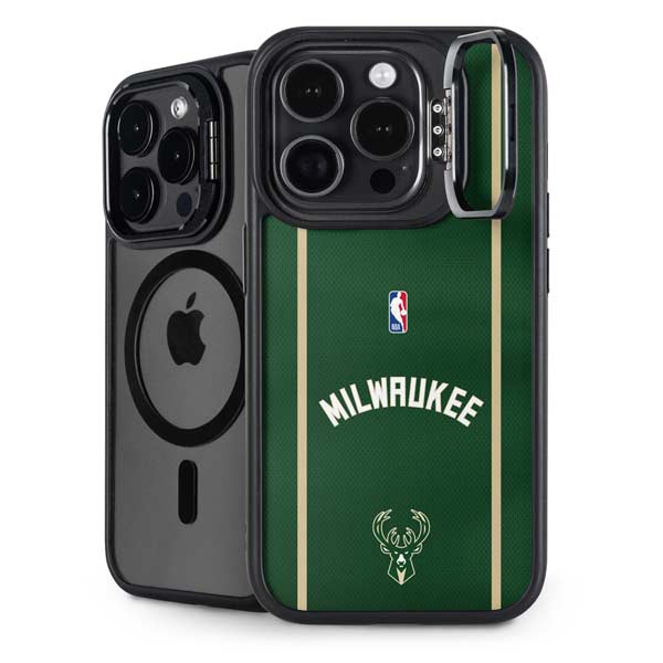 NBA Milwaukee Bucks Jersey iPhone 14 Pro Max Kickstand Case