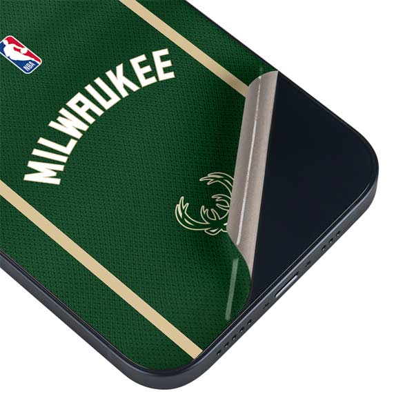 NBA Milwaukee Bucks Jersey iPhone 15 Plus Skin