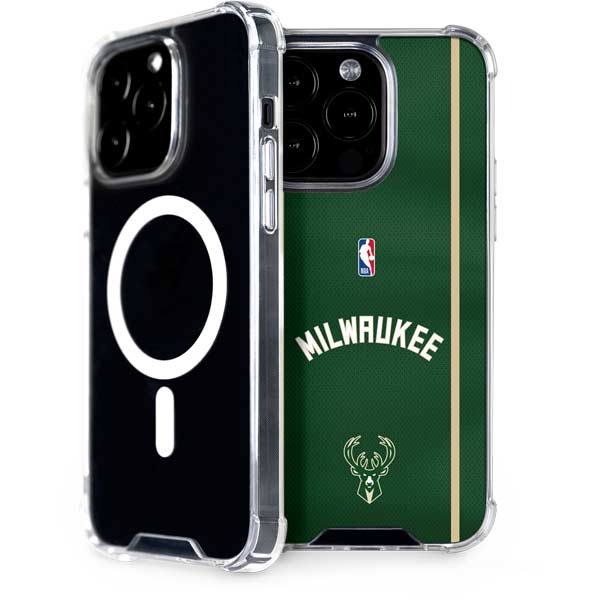 NBA Milwaukee Bucks Jersey iPhone 15 Pro MagSafe Case