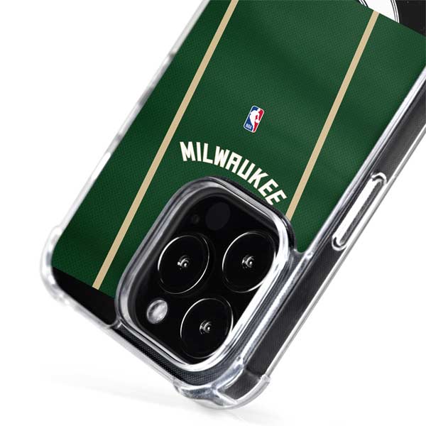NBA Milwaukee Bucks Jersey iPhone 15 Pro MagSafe Case