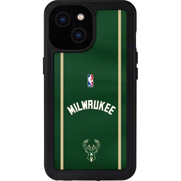 NBA Milwaukee Bucks Jersey iPhone 15 Waterproof Case