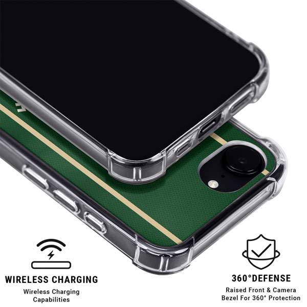 NBA Milwaukee Bucks Jersey iPhone 16e Clear Case