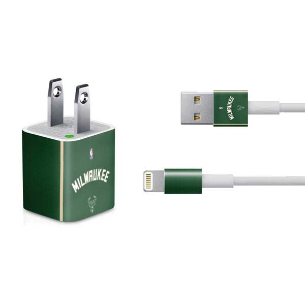 NBA Milwaukee Bucks Jersey iPhone Charger (5W USB) Skin
