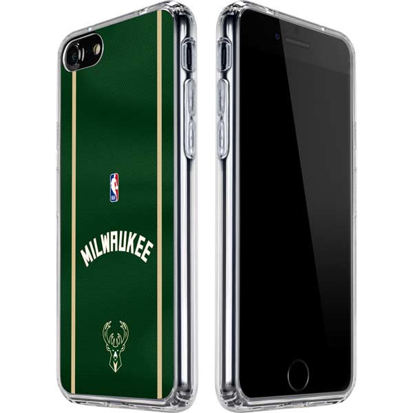 NBA Milwaukee Bucks Jersey iPhone SE (2nd & 3rd Gen) Clear Case