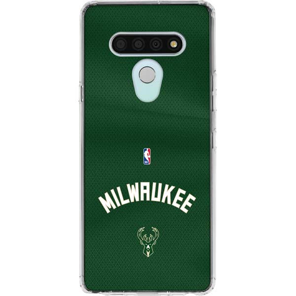 NBA Milwaukee Bucks Jersey LG Stylo 6 Clear Case