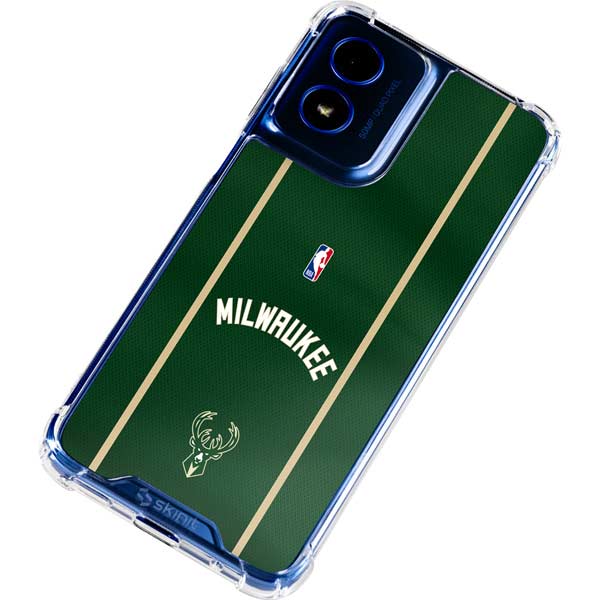 NBA Milwaukee Bucks Jersey Moto G Play 4G (2024) Clear Case