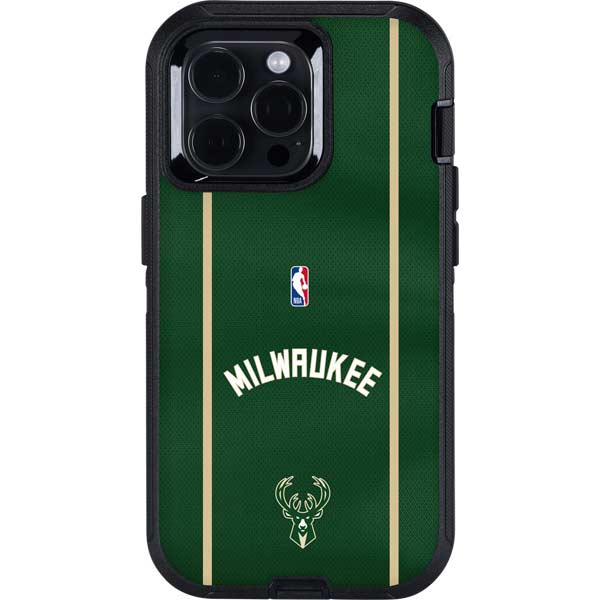 NBA Milwaukee Bucks Jersey Otterbox Defender iPhone Skin