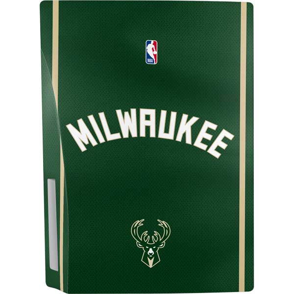 NBA Milwaukee Bucks Jersey PS5 Console Skin