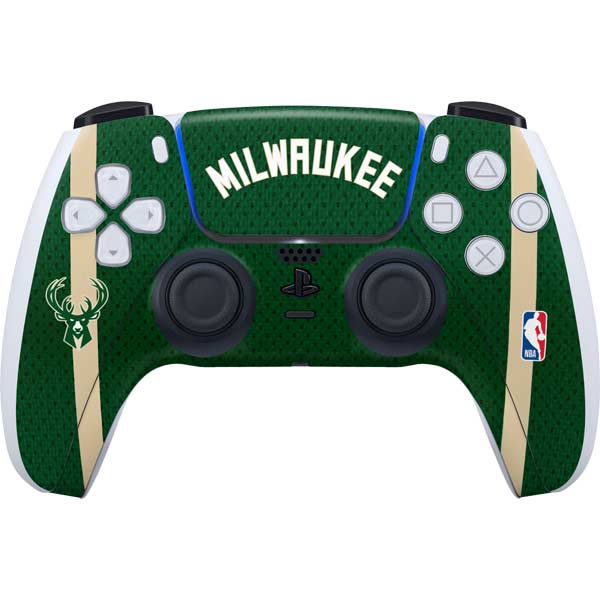 NBA Milwaukee Bucks Jersey PS5 Controller Skin