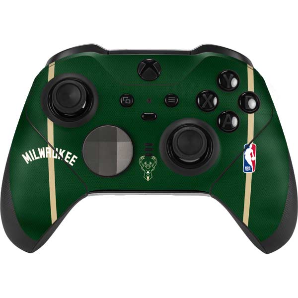 NBA Milwaukee Bucks Jersey Xbox Elite Wireless Controller Series 2 Skin