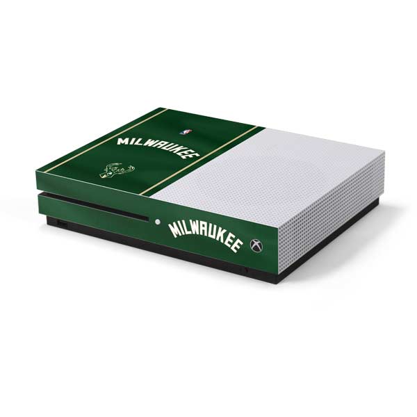 NBA Milwaukee Bucks Jersey Xbox One S Console Skin