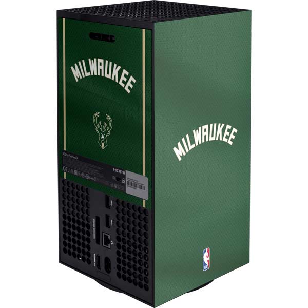 NBA Milwaukee Bucks Jersey Xbox Series X Console Skin
