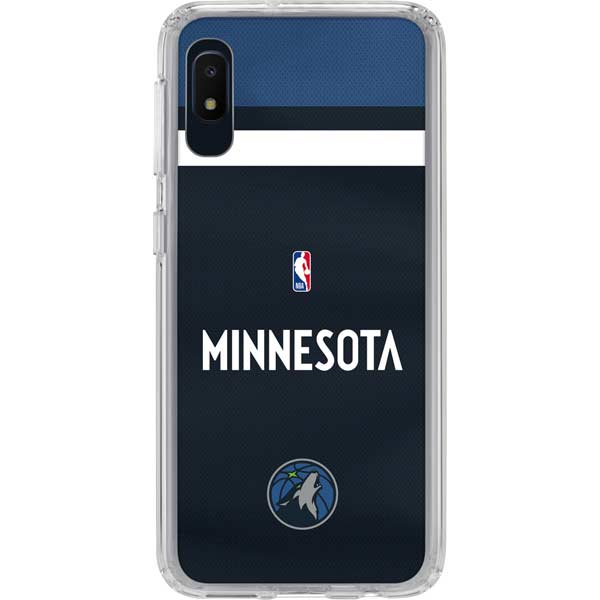 NBA Minnesota Timberwolves Jersey Galaxy A10e Clear Case