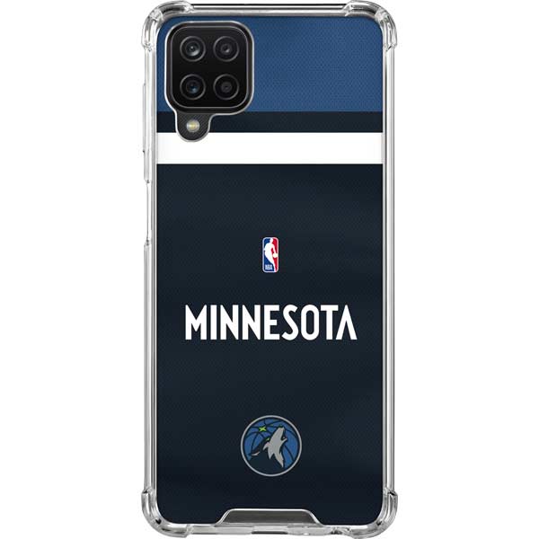 NBA Minnesota Timberwolves Jersey Galaxy A12 Clear Case