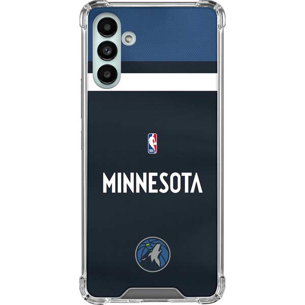 NBA Minnesota Timberwolves Jersey Galaxy A13 5G Clear Case
