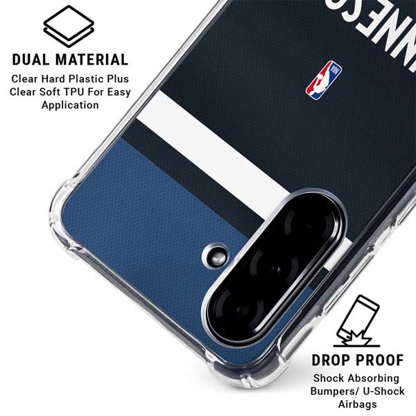 NBA Minnesota Timberwolves Jersey Galaxy A36 5G Clear Case