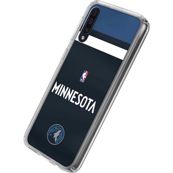 NBA Minnesota Timberwolves Jersey Galaxy A50 Clear Case