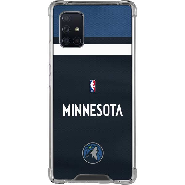 NBA Minnesota Timberwolves Jersey Galaxy A71 5G Clear Case