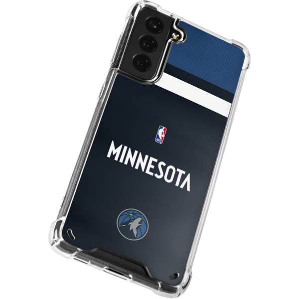 NBA Minnesota Timberwolves Jersey Galaxy S21 Plus 5G Clear Case