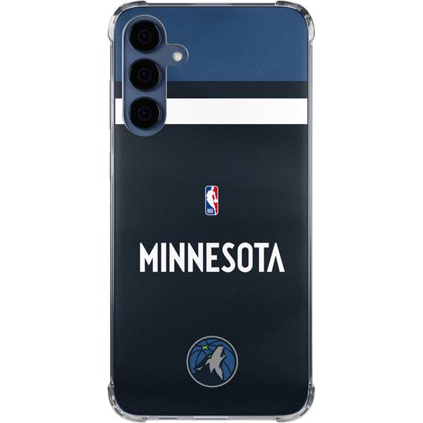 NBA Minnesota Timberwolves Jersey Galaxy S24 Clear Case
