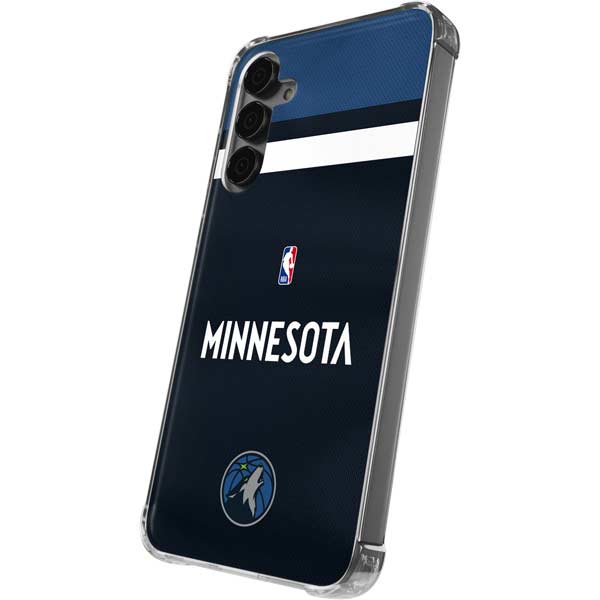 NBA Minnesota Timberwolves Jersey Galaxy S24 Plus Clear Case