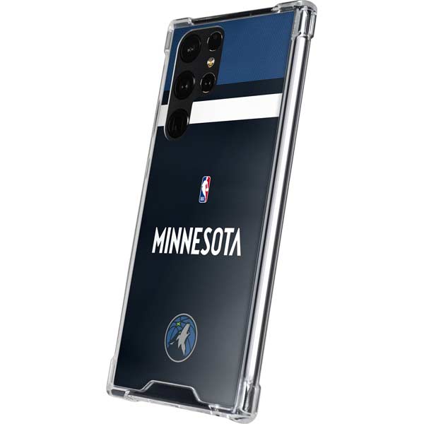 NBA Minnesota Timberwolves Jersey Galaxy S24 Ultra Clear Case