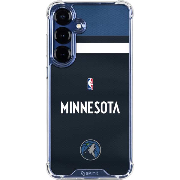 NBA Minnesota Timberwolves Jersey Galaxy S25 Plus Clear Case