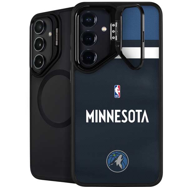 NBA Minnesota Timberwolves Jersey Galaxy S25 Plus Kickstand Case