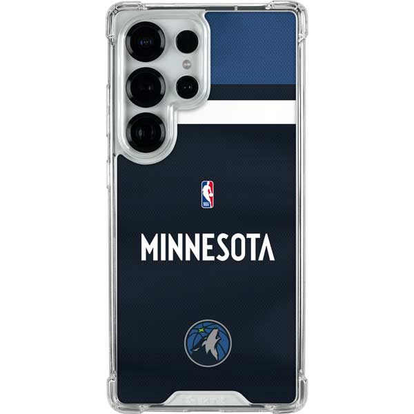 NBA Minnesota Timberwolves Jersey Galaxy S25 Ultra Clear Case