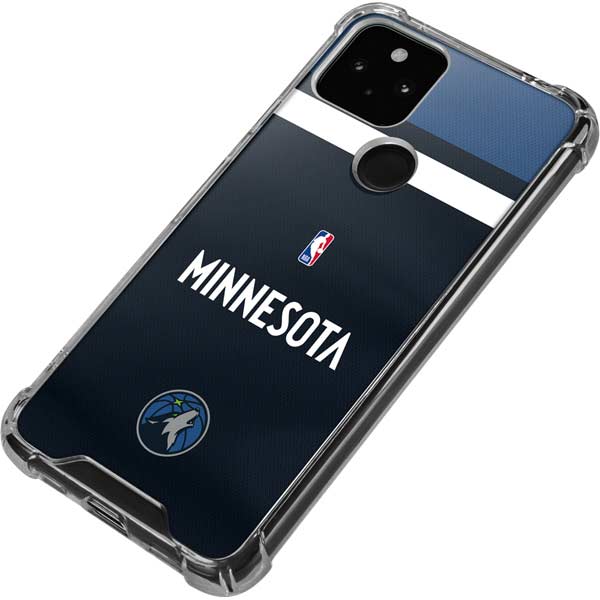 NBA Minnesota Timberwolves Jersey Google Pixel 4a 5G Clear Case