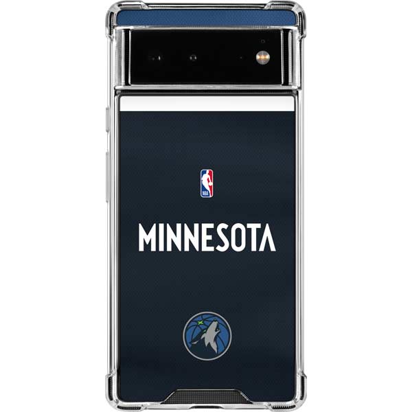 NBA Minnesota Timberwolves Jersey Google Pixel 6 Clear Case