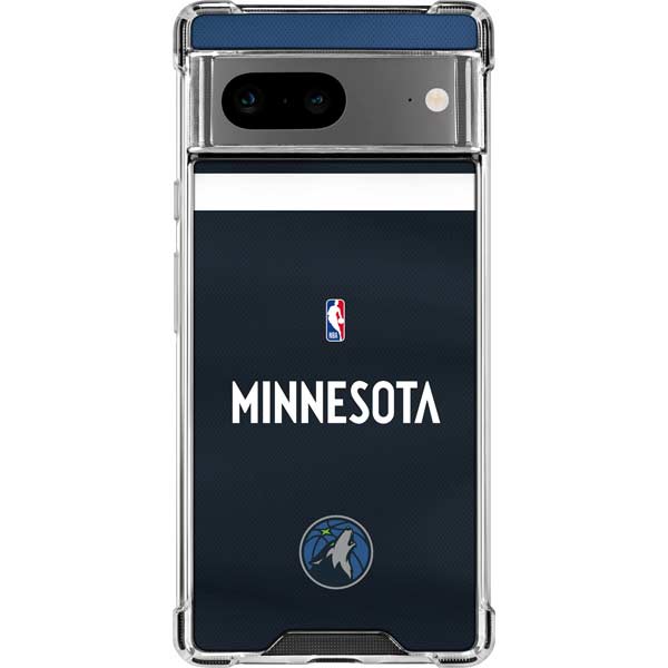 NBA Minnesota Timberwolves Jersey Google Pixel 8 Clear Case