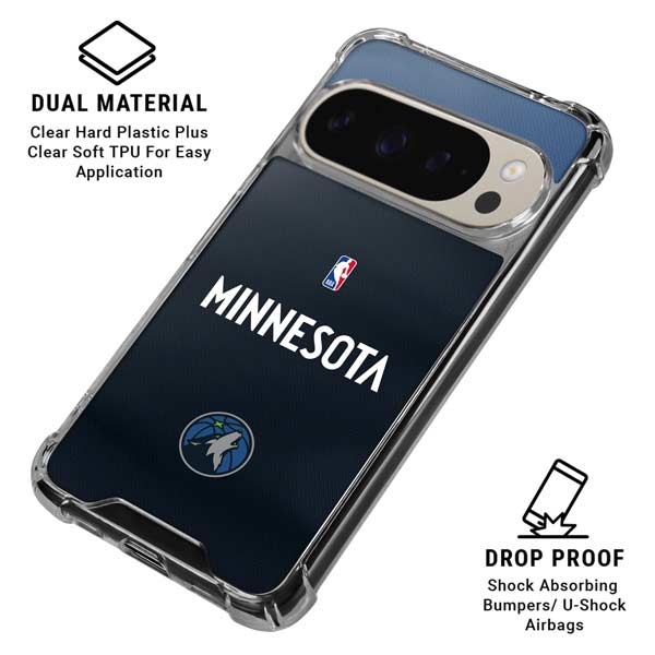 NBA Minnesota Timberwolves Jersey Google Pixel 9/9 Pro Clear Case