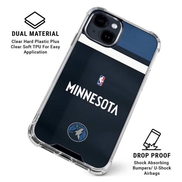 NBA Minnesota Timberwolves Jersey iPhone 14 Clear Case