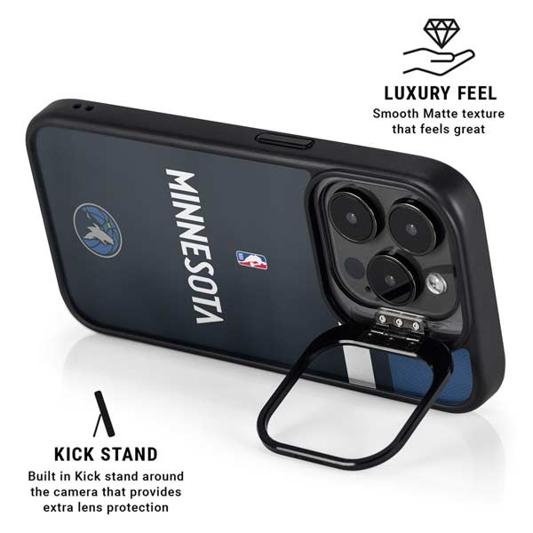 NBA Minnesota Timberwolves Jersey iPhone 14 Pro Kickstand Case
