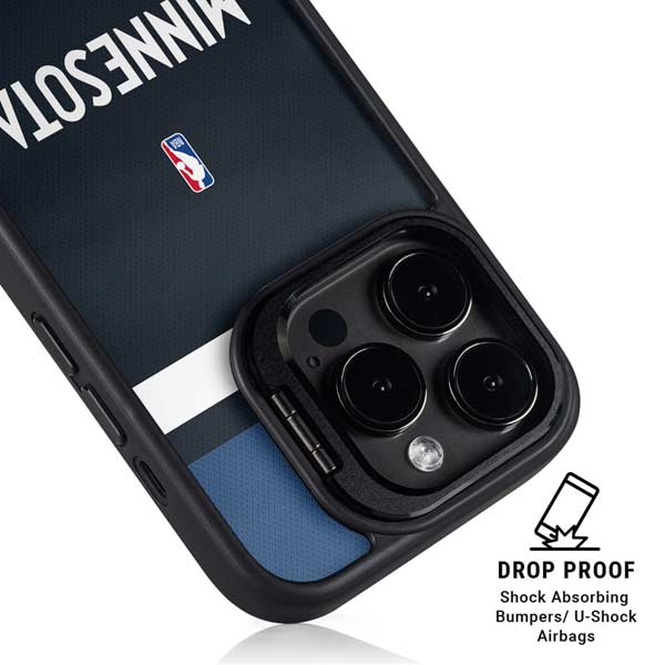 NBA Minnesota Timberwolves Jersey iPhone 14 Pro Kickstand Case
