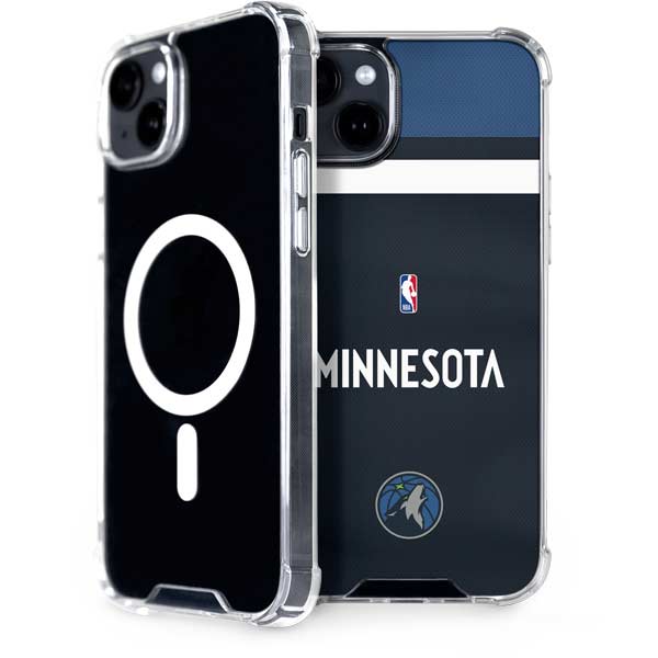NBA Minnesota Timberwolves Jersey iPhone 15 MagSafe Case