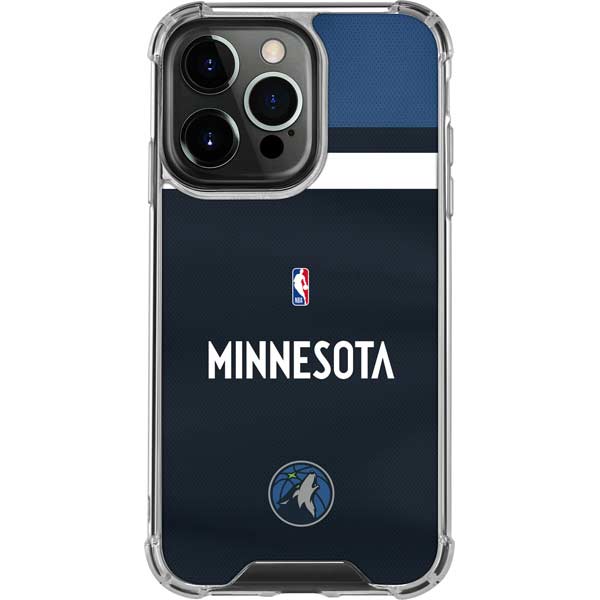 NBA Minnesota Timberwolves Jersey iPhone 15 Pro Max Clear Case